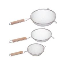 Sikt-set Secret de Gourmet Trä Rostfritt stål (3 Delar)