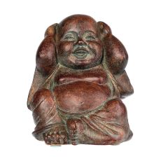 Prydnadsfigur Atmosphera sabiduria santai 12 x 11 x 9,5 cm Brun Polyresin
