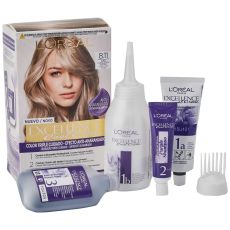 Permanent hårfäg - creme L'Oreal Make Up Excellence 8,11 Ljust askblont 192 ml