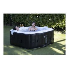 Inflatable Spa Sunspa Fyrkantig Svart 6 personer (185 x 185 x 65 cm)