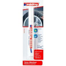 Permanent markörpenna Edding Vit 2-4 mm (5 antal)