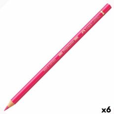 Färgpennor Faber-Castell Polychromos 124 Rosa (6 antal)