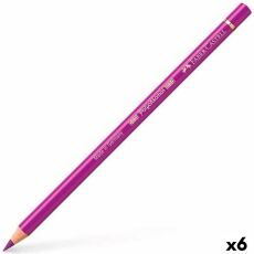 Färgpennor Faber-Castell Polychromos Karmosinröd 6 Delar
