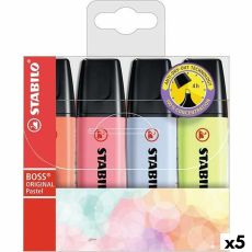 Fluorescerande markörsuppsättning Stabilo Boss Multicolour (5 antal)