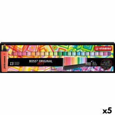 Fluorescerande markörsuppsättning Stabilo Boss Arty Multicolour (5 antal)