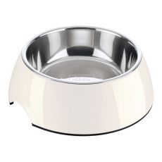 Hundmatare Hunter Melamin Rostfritt stål Vit 350 ml (18,5 x 18,5 x 9,5 cm)