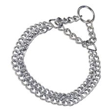 Hundhalsband Hs Sprenger Silvrig 2 mm Double Länkar (50 cm)