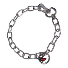 Hundhalsband Hs Sprenger Silvrig 3 mm Länkar Halvlånga (45 cm)
