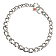 Hundhalsband Hs Sprenger Silvrig Matt 4 mm Länkar Vriden (60 cm)