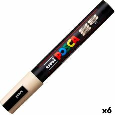 Akrylfärgsmarkörpenna POSCA PC-5M Beige 1,8-2,5 mm (6 antal)