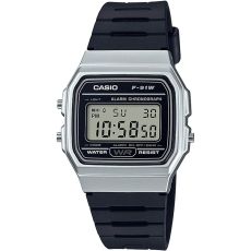 Unisexklocka Casio F-91 BIO RESIN STRAP - SILVER (Ø 35 mm)