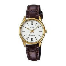 Damklocka Casio 3H LADY LEATHER - WHITE (Ø 28 mm)