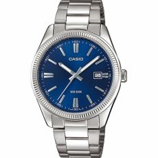 Herrklocka Casio DATE Rostfritt stål Analog Kvarts Silvrig (Ø 38,5 mm)