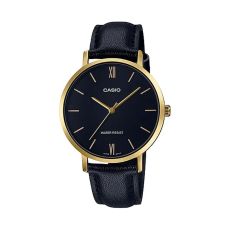 Damklocka Casio 3H LEATHER - GOLD, BLACK (Ø 34 mm) (Ø 40 mm)
