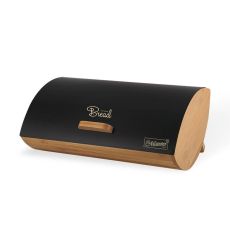 Brödkorg Feel Maestro MR-1775-BLACK Svart Trä Metall Bambu 25 x 13,3 x 36,5 cm