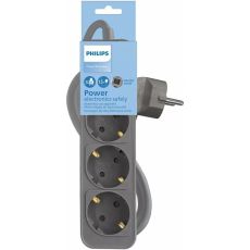 Ellist 3 Tomas-uttag med brytare Philips CHP2134G/12
