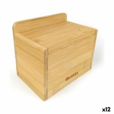 Saltkar med lock Quttin Brun Bambu 14 x 9 x 9,5 cm (12 antal)