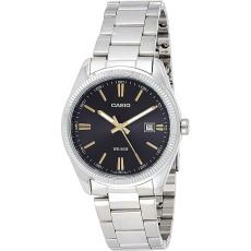 Herrklocka Casio DATE Svart Silvrig (Ø 39 mm)