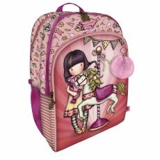 Skolryggsäck Gorjuss Fairground Carouse 34,5 x 43,5 x 22 cm Rosa
