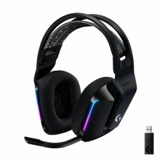 Spelhörlurar med mikrofon Logitech G733 Lightspeed Headset Svart