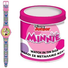 Barnklocka Minnie Mouse MINNIE - TIN BOX Ø 33 mm