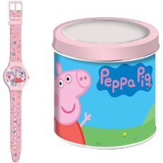 Barnklocka Peppa Pig PEPPA PIG - TIN BOX Ø 33 mm