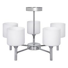 Taklampa Activejet AJE-MIRA 5P Vit Silvrig Metall 40 W 47,5 x 34 x 47,5 cm