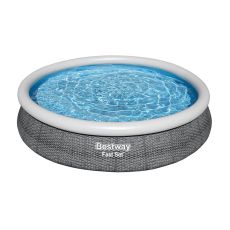 Upplåsbar bassäng Bestway Grå 5377 L 366 x 76 cm
