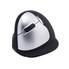 Optisk Mus Ergonomisk R-Go RGOHELELAWL Svart