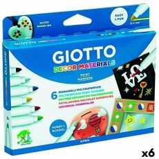 Tuschpennor Giotto Multicolour 6 Delar (6 antal)
