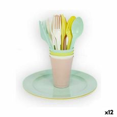 Servissats Dem 20 Delar Multicolour Picknick (12 antal)