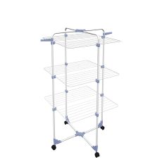Vikbar torkställning med hjul Gimi 153580 Modular 3 Silvrig Stål (30 m)
