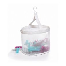 Klykkorg Domopak Living Transparent Plast 20 x 20 x 19 cm Klädnypor