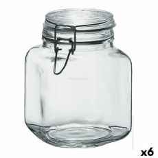 Glasburk Borgonovo 33211 Hermetisk Transparent 1,7 L 12 x 12 x 17 cm (6 antal)
