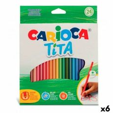 Färgpennor Carioca Tita Multicolour 24 Delar (6 antal)