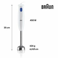 Glasmixer Braun MQ10.001MWH Vit 450 W