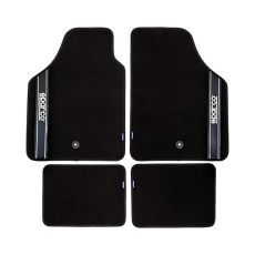 Set med bilgolvmattor Sparco Strada 2012 B Universal Svart (4 pcs)
