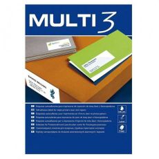 Etiketter till Skrivare MULTI 3 Vit 100 Blad 48,5 x 25,4 mm