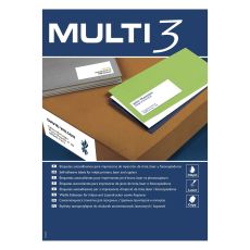 Etiketter till Skrivare MULTI 3 Vit Upprätt 500 Blad 105 x 37 mm