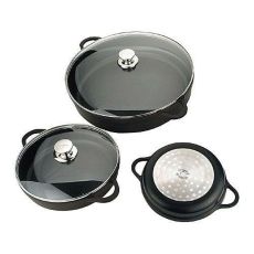 Kastrull med lock Valira 4135/25 Svart Ø 24 cm
