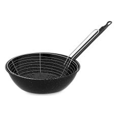 Stekpanna med Korg Vaello Svart Emaljerat stål (Ø 26 cm)