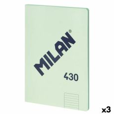 Anteckningsbok Milan 430 Grön A4 48 Blad 21 x 29,7 cm (3 antal)