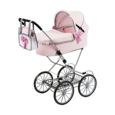 Dockvagn Reig Dolls Pram Rosa 64 cm
