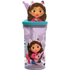 Muggen med Sugrör Gabby's Dollhouse Party Ljusrosa PVC 360 ml