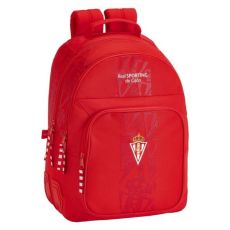 Skolryggsäck Real Sporting de Gijón Röd 32 x 42 x 15 cm