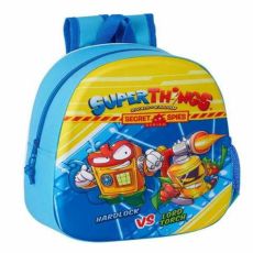 Skolryggsäck 3D SuperThings Ljusblå 27 x 32 x 10 cm