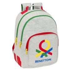 Skolryggsäck Benetton Pop Grå (32 x 42 x 15 cm)