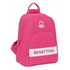 Ryggsäck Casual Benetton Raspberry Fuchsia 25 x 30 x 13 cm