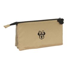 Tredubbel Carry-all Minnie Mouse Premium Beige (22 x 12 x 3 cm)