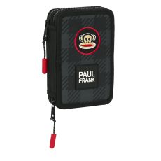 Pennfodral med tillbehör Paul Frank Campers Svart 12.5 x 19.5 x 4 cm (28 Delar)